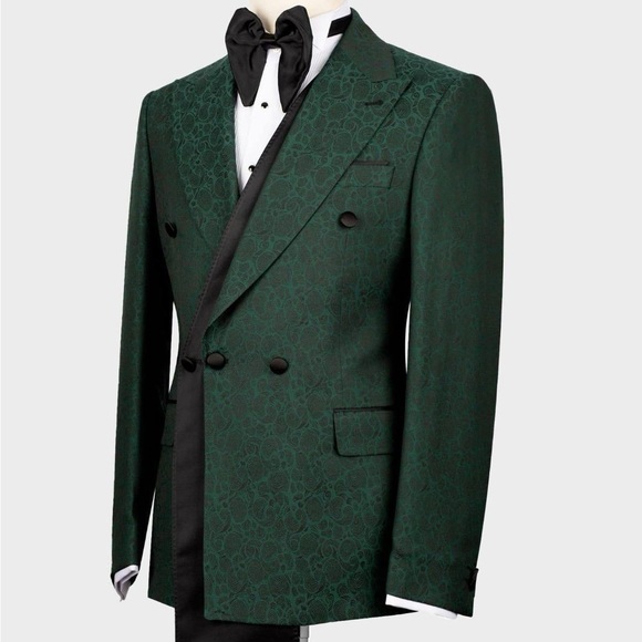 Men’s Green Black tuxedo